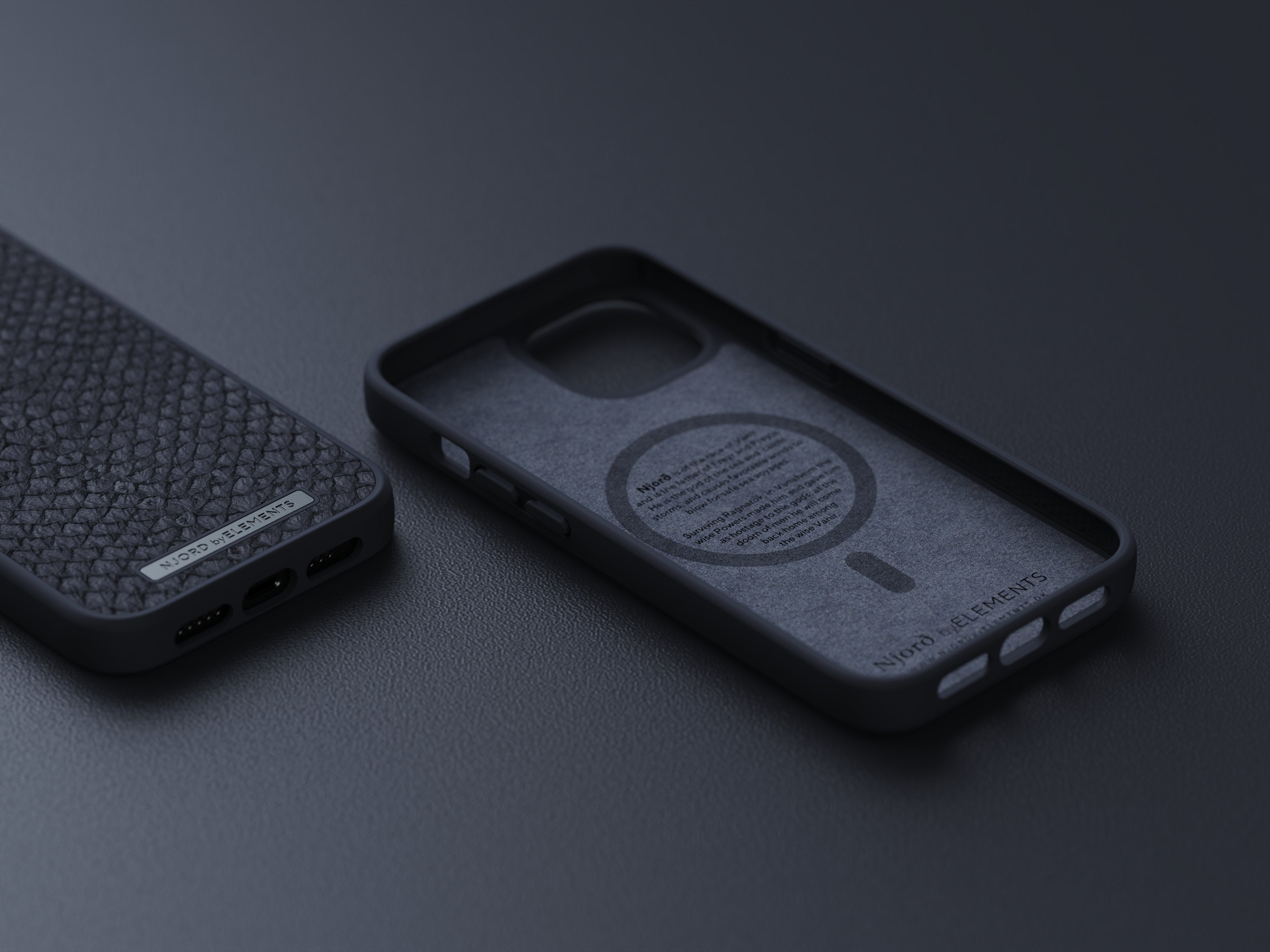 Funda De Cuero Iphone 14 (6.1) Negro