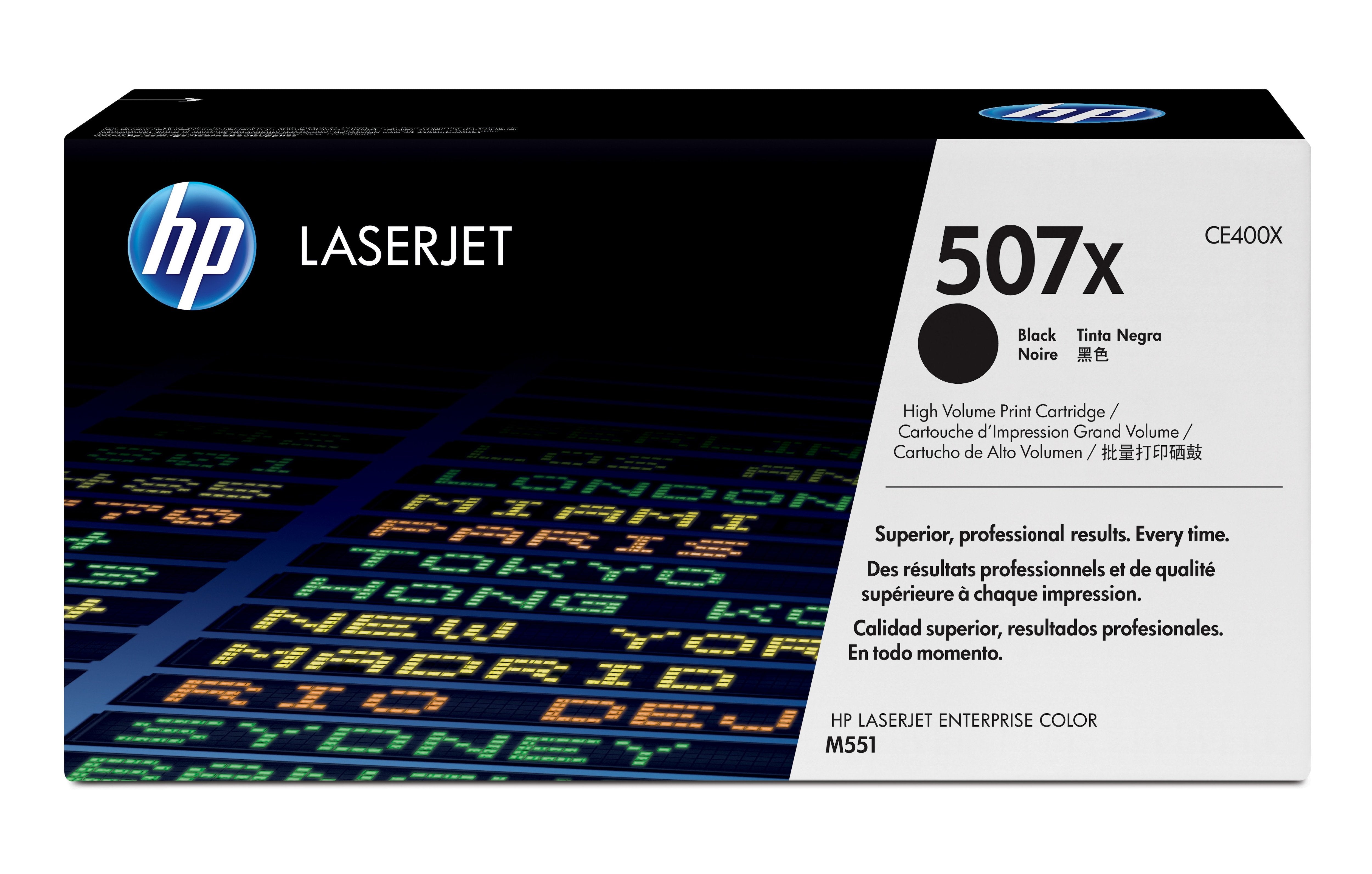 EAN 0884962554562 - HP 507X High Yield Black Original LaserJet Toner Cartridge cartucho de tóner 1 pieza(s) imagen 1