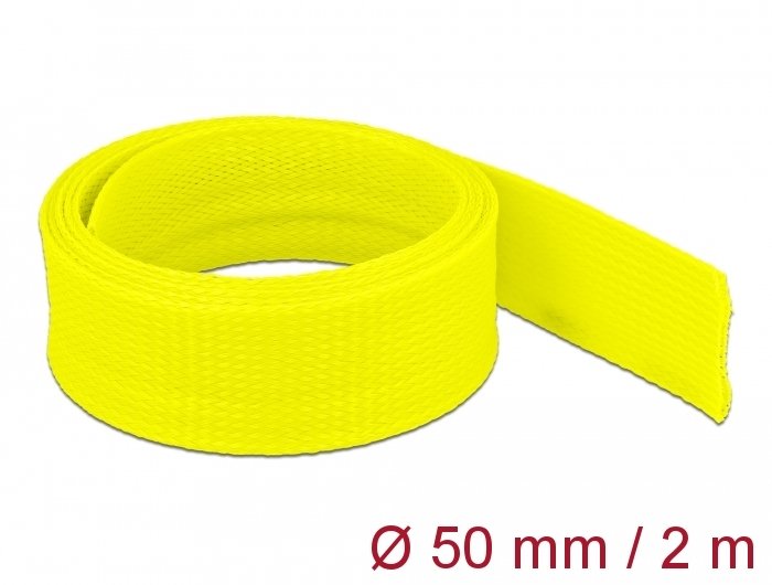 Delock Funda Trenzada Expandible 2 Mx 50 Mm Amarillo