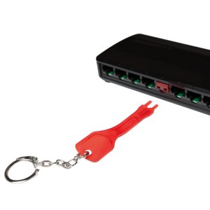 Bloqueador De Puertos Logilink Rj45 Set 10 Piezas Rojo + Llave