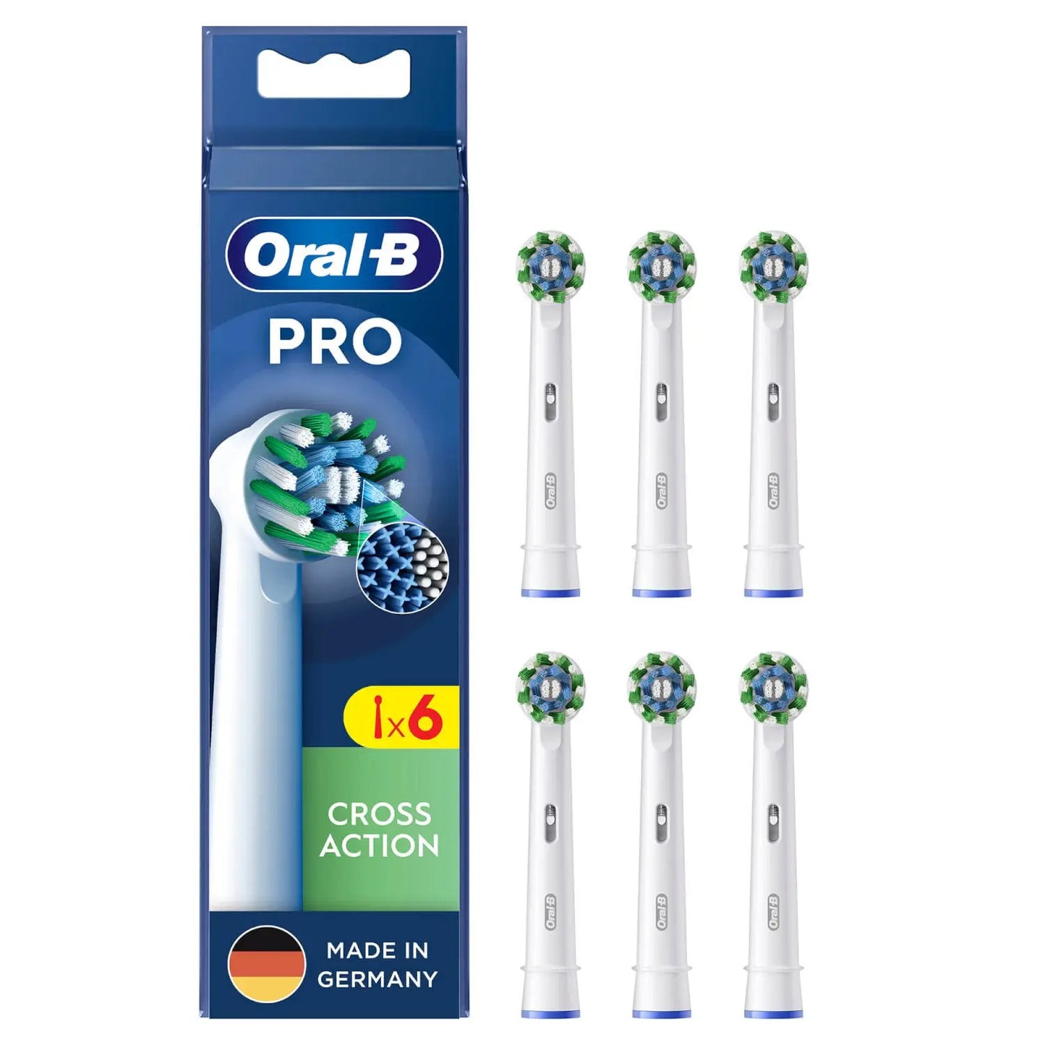 EAN 8006540860373 - Oral-B CrossAction 6 pieza(s) Blanco imagen 1