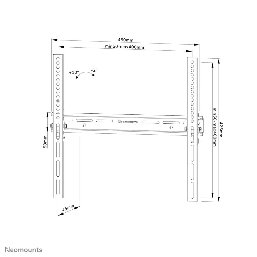 Soporte De Pared Neigbar Für 32-65'' 35kg Negro Neomounts