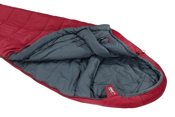 Saco De Dormir High Peak  Hyperion -5,  Rojo Oscuro/Gris