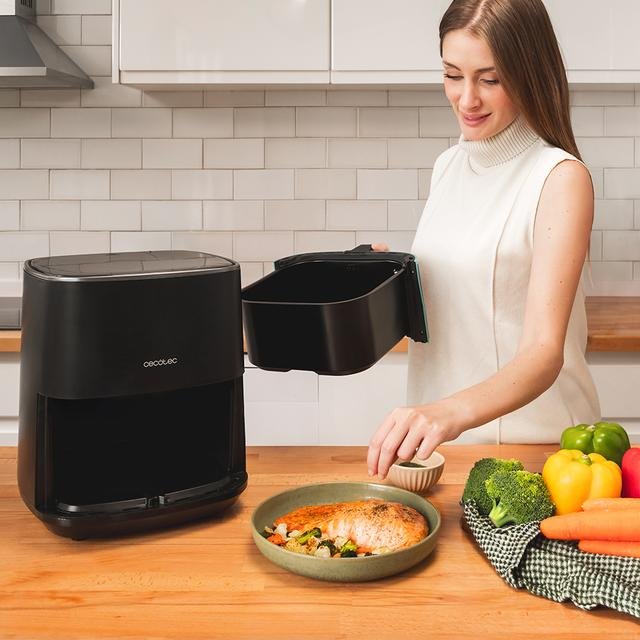Freidora Cecotec 04971  5,5 L Independiente 1500 W De Aire Caliente Negro