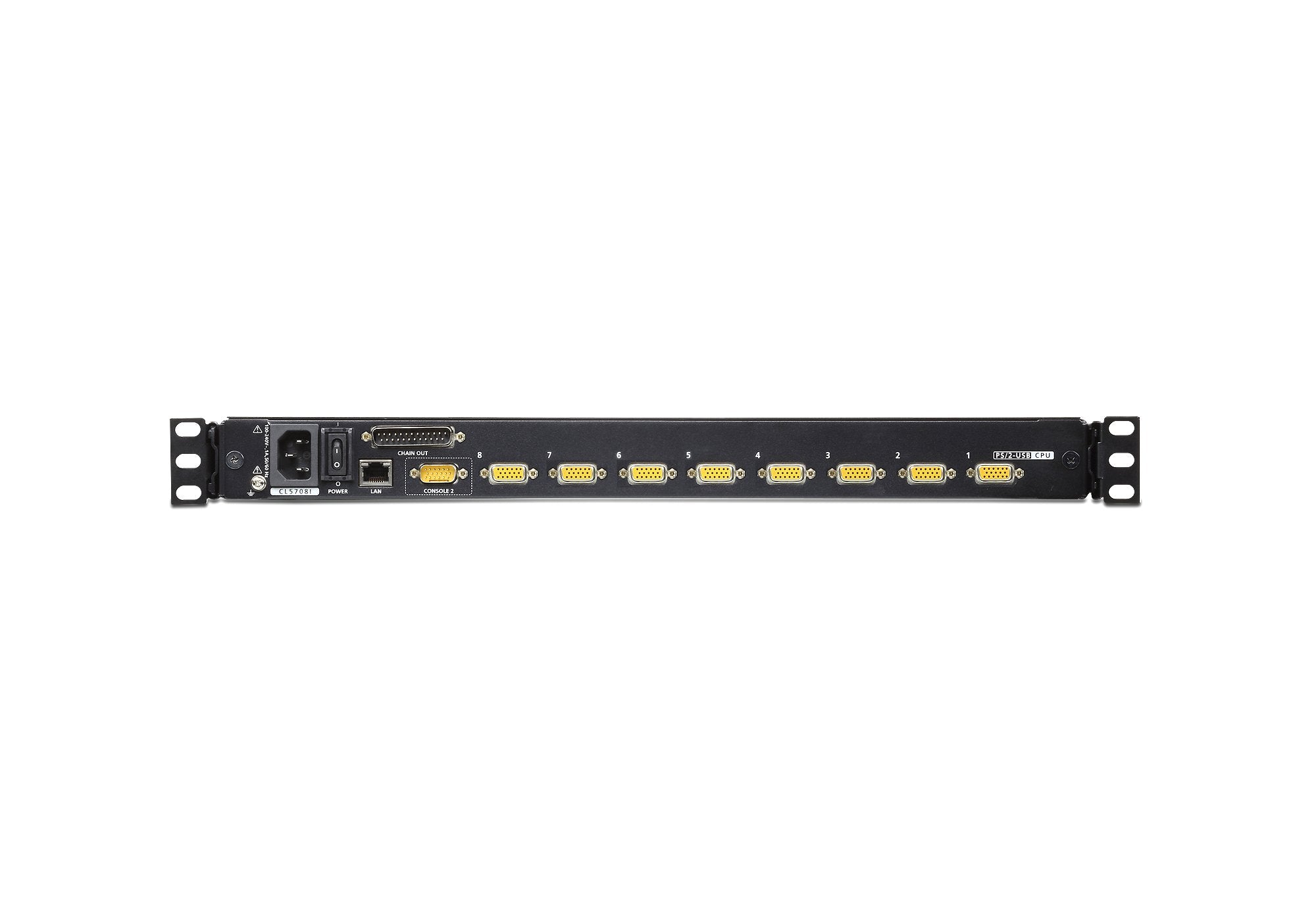EAN 4710469345180 - ATEN CL5708IN-ATA-2XK07GG consola de rack 48,3 cm (19") Negro 1U imagen 2