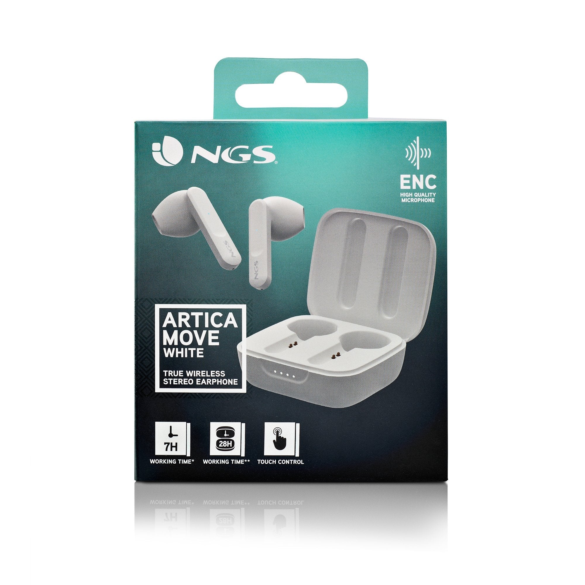 EAN 8435430623505 - NGS ARTICA MOVE Auriculares Inalámbrico Dentro de oído Llamadas/Música Bluetooth Blanco imagen 9