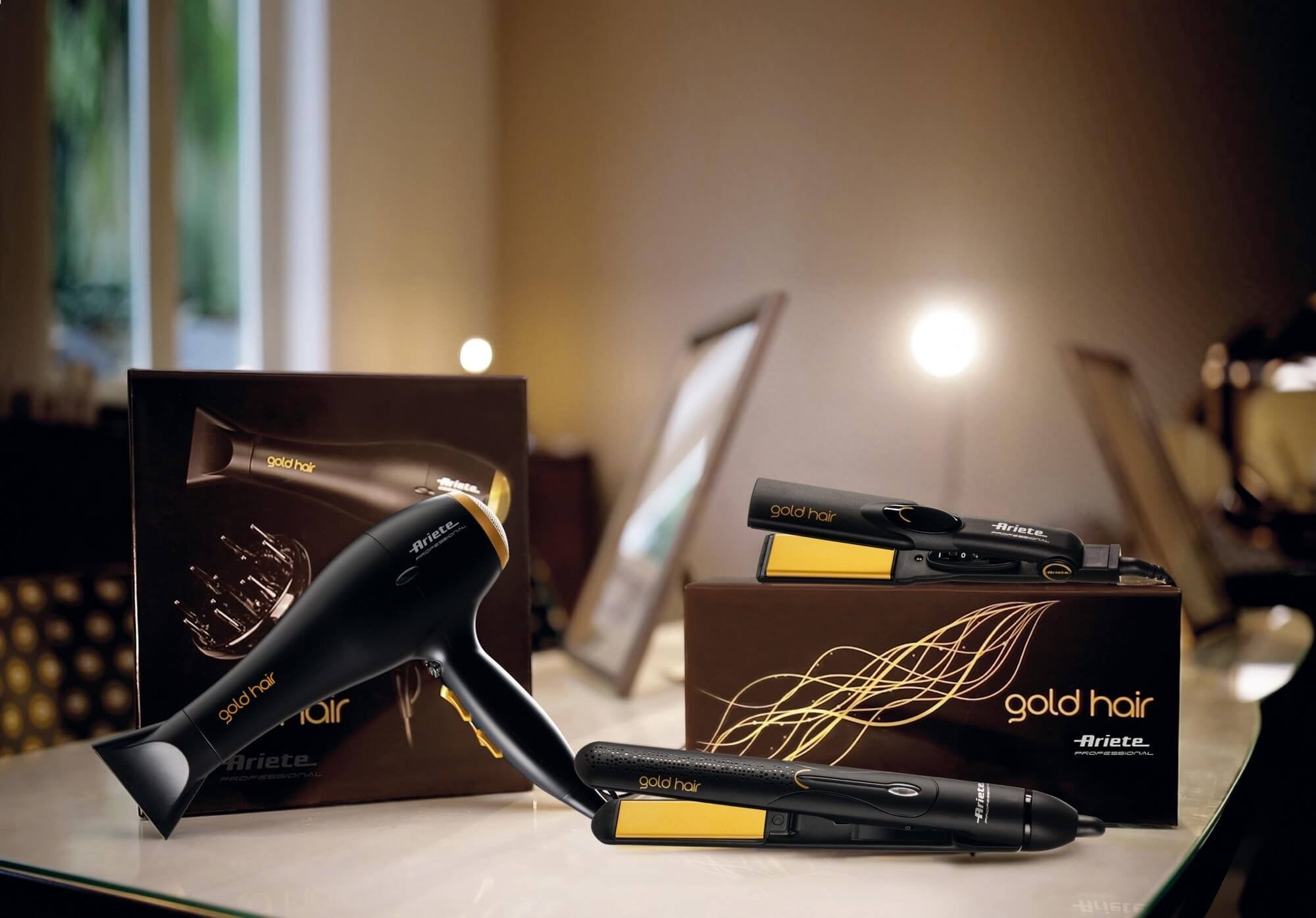 Ariete Piastra Capelli Goldhair Professional 8144 Nera