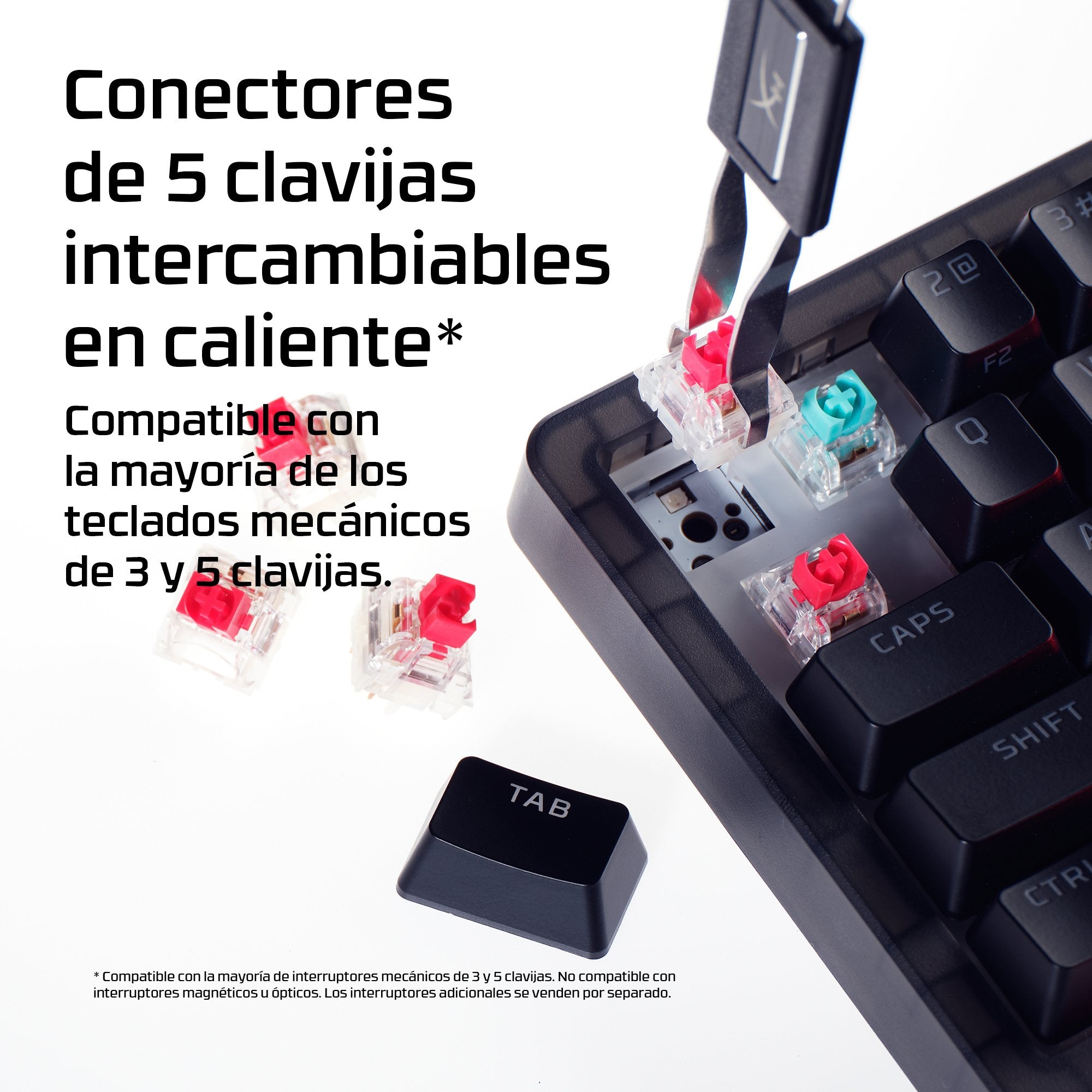 EAN 198828944610 - HyperX Origins 2 65 teclado Juego USB Negro imagen 3