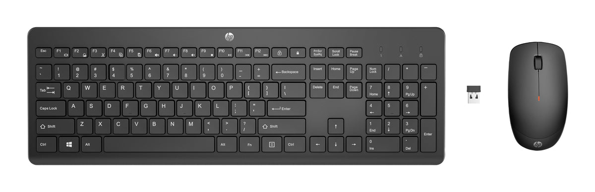 EAN 0195122117863 - HP 230 WL MOUSE+KB COMBO FR teclado Ratón incluido Oficina RF inalámbrico Negro imagen 1