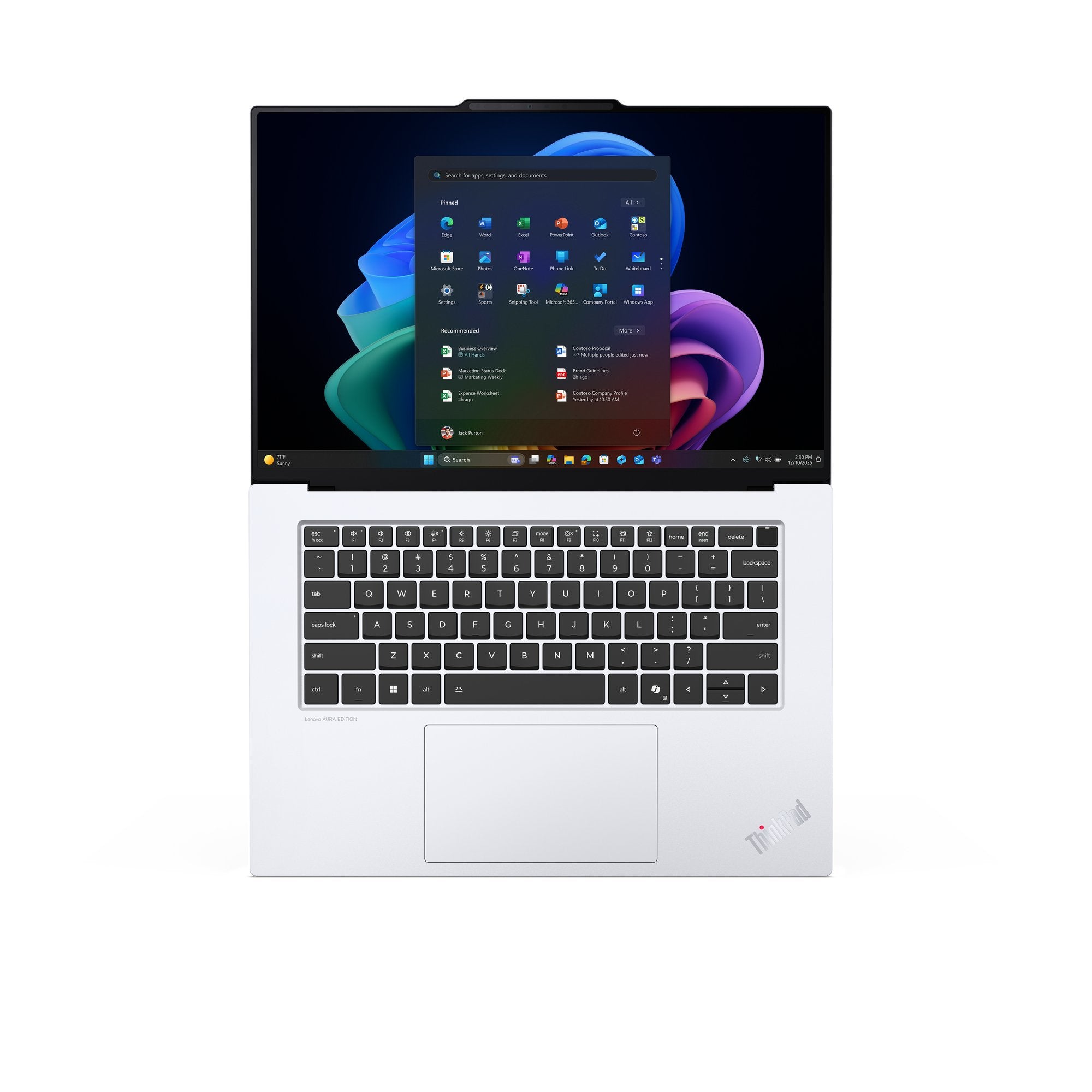 EAN 0199272621126 - Lenovo ThinkPad X9-15 Gen 1 Aura Edition Copilot+ PC Intel Core Ultra 7 258V Portátil 38,9 cm (15.3") Pan imagen 16
