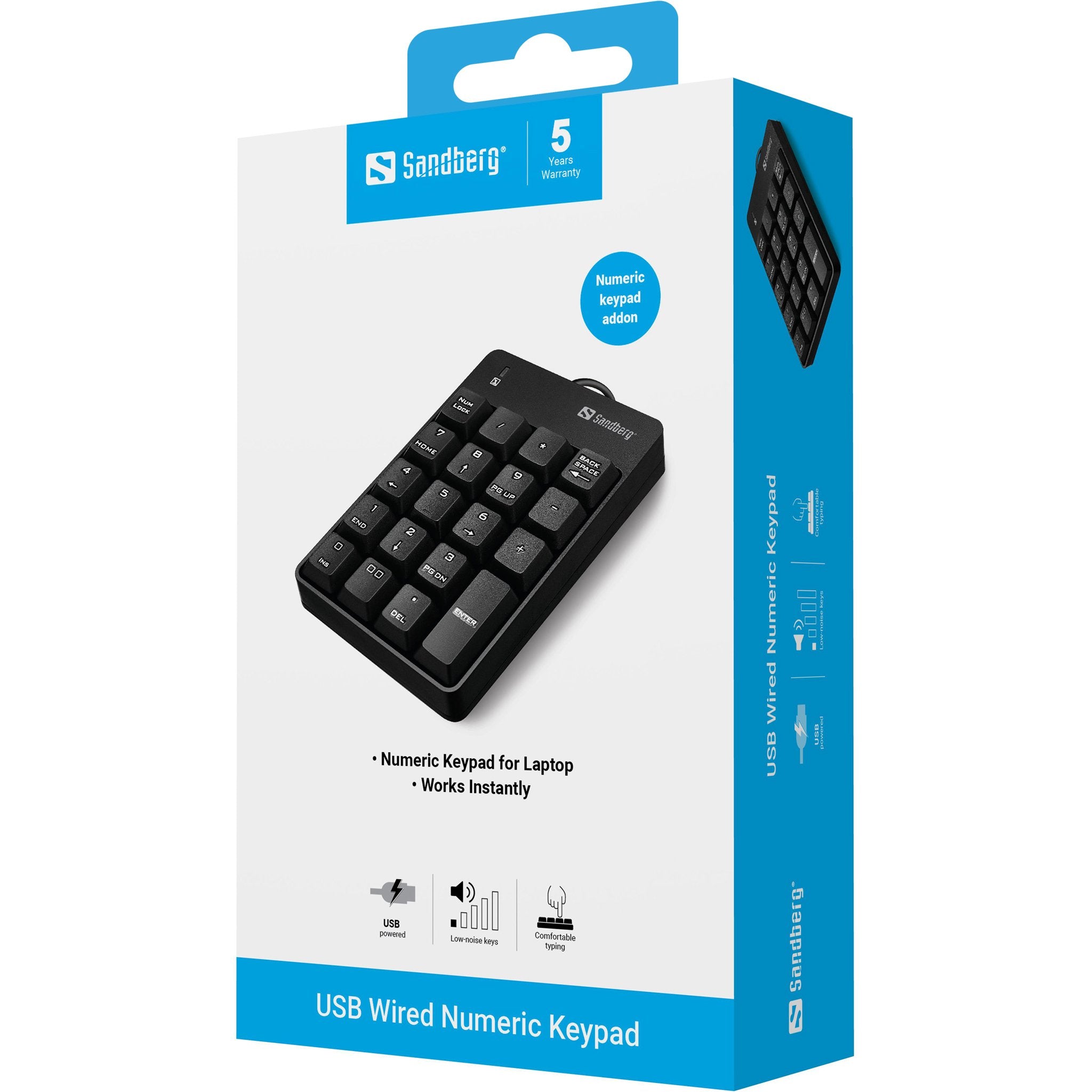 EAN 5705730630071 - Sandberg 630-07 teclado numérico Portátil/PC Negro imagen 3