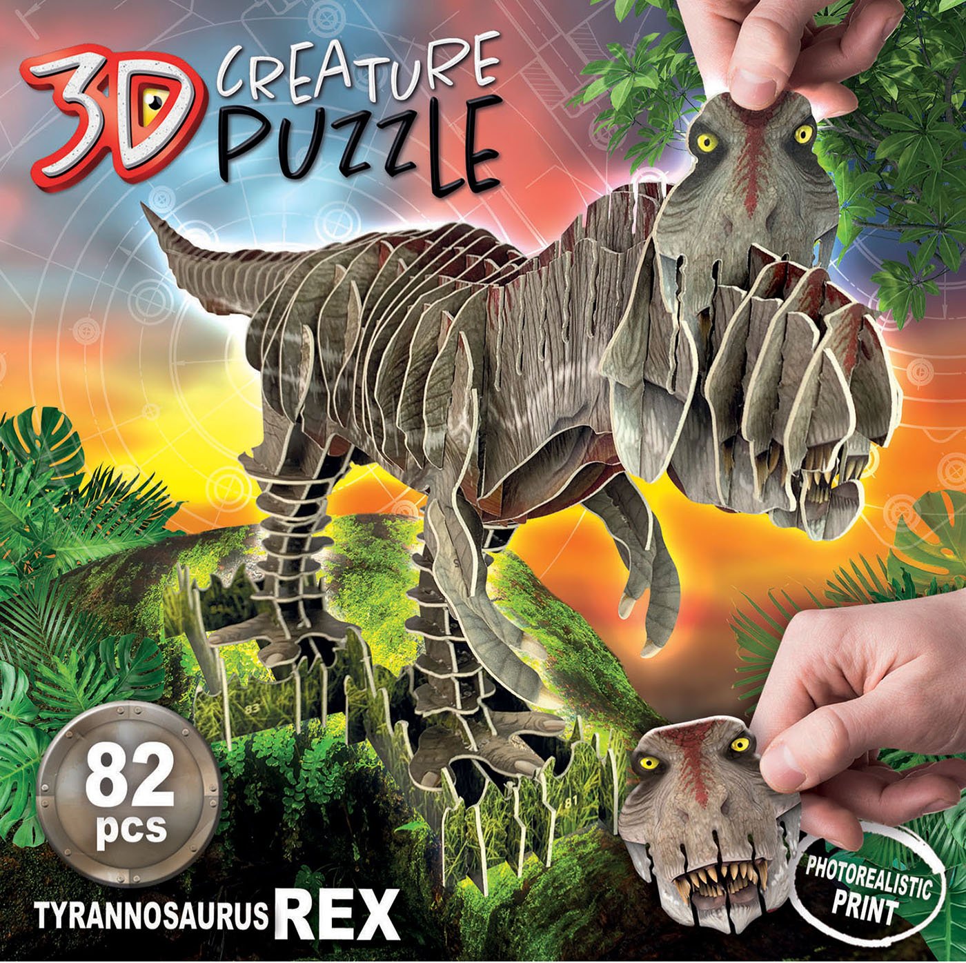 Puzzle 3d Creature T-Rex 82pzs