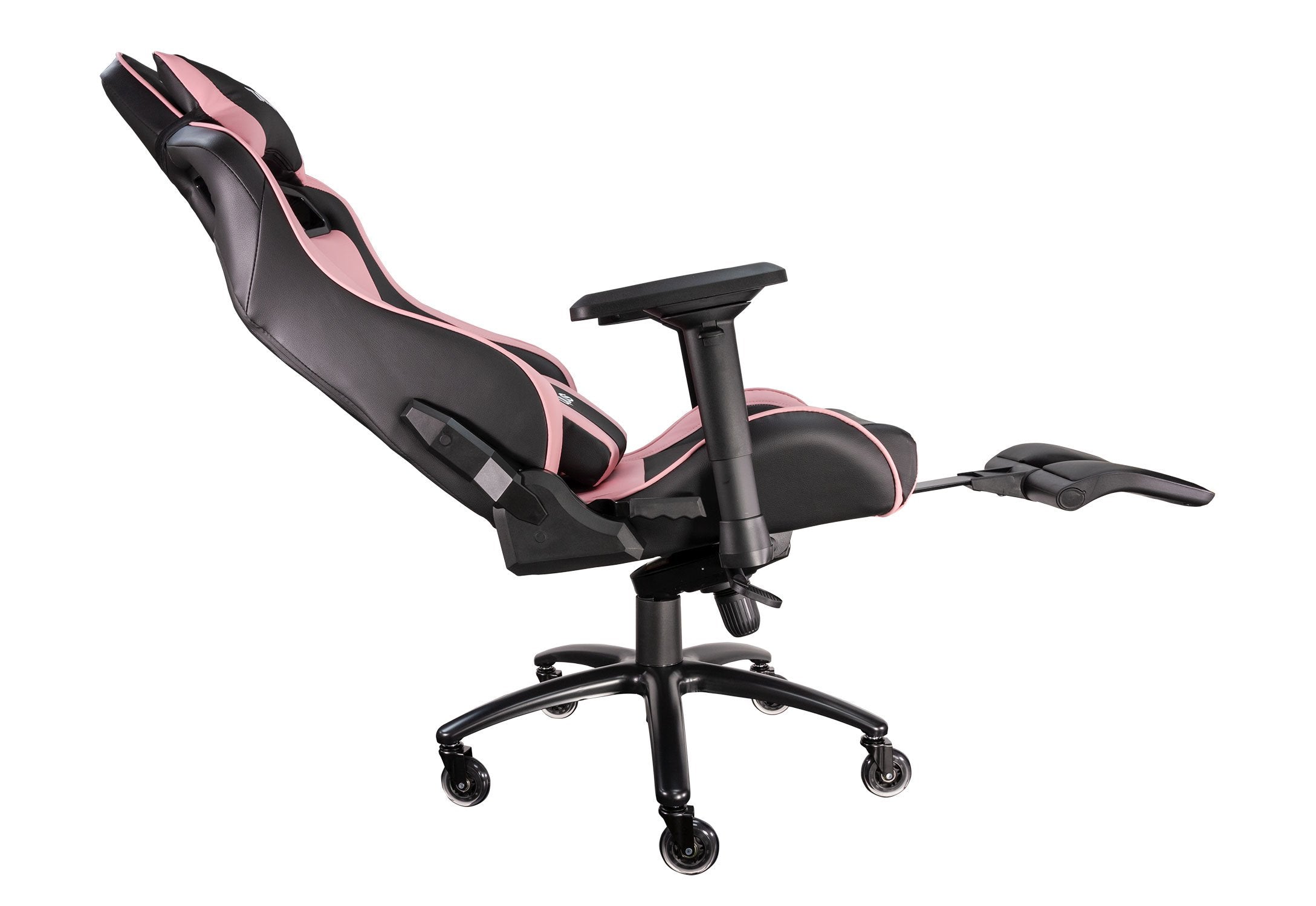 Talius Silla Caiman V2 Gaming Negra/Rosa, Reposapies, 4d, Frog