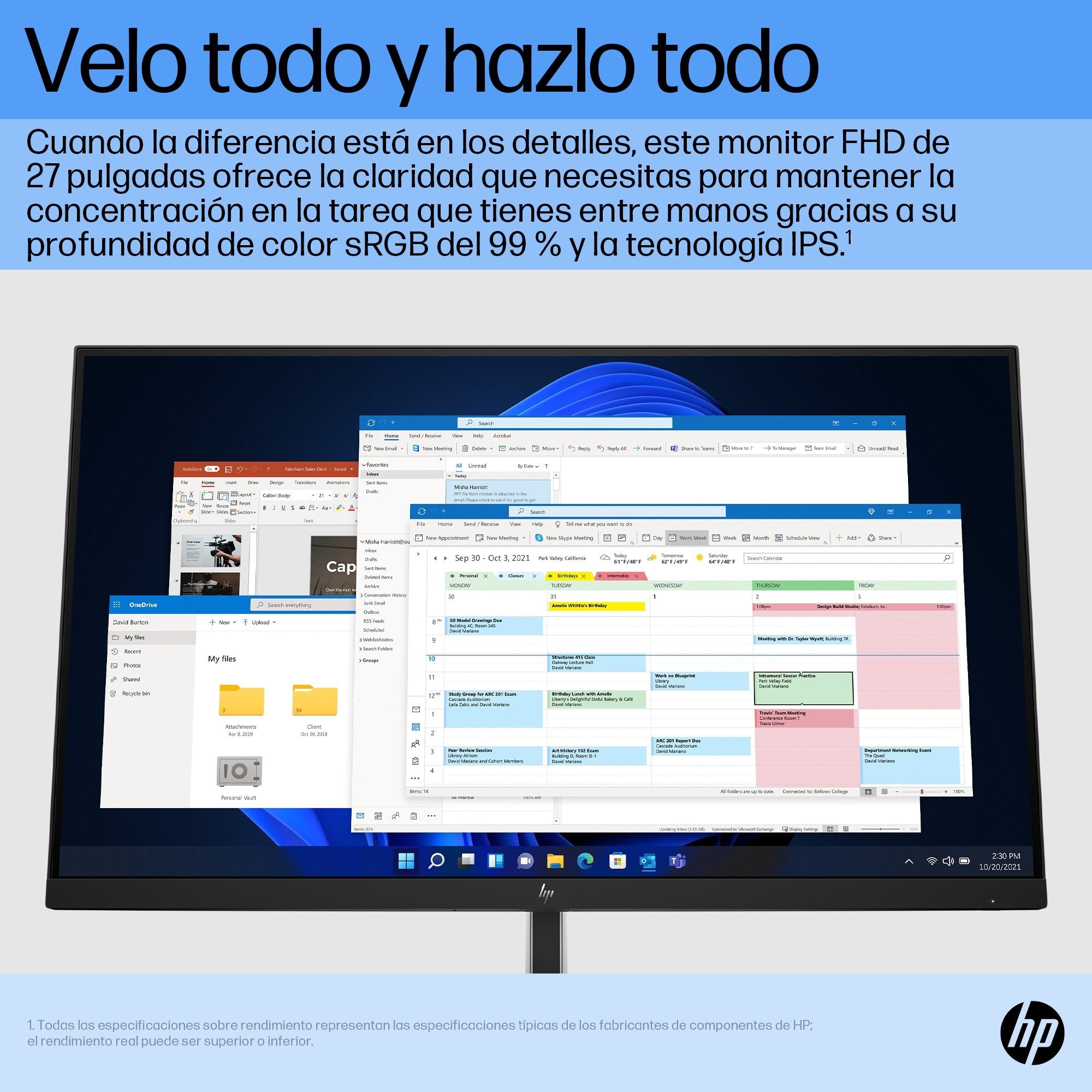 EAN 5715063123997 - HP E27 G5 FHD Monitor pantalla para PC 68,6 cm (27") 1920 x 1080 Pixeles Full HD LCD Negro imagen 7