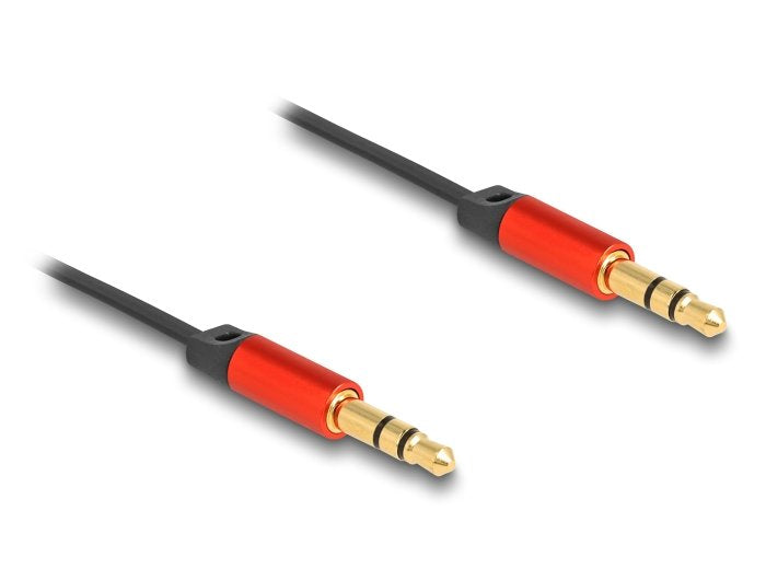 Delock 85369 Cable Retráctil De Audio Con Conector Estéreo De 3,5 Mm Y 3 Pines Macho A Macho De 90 Cm