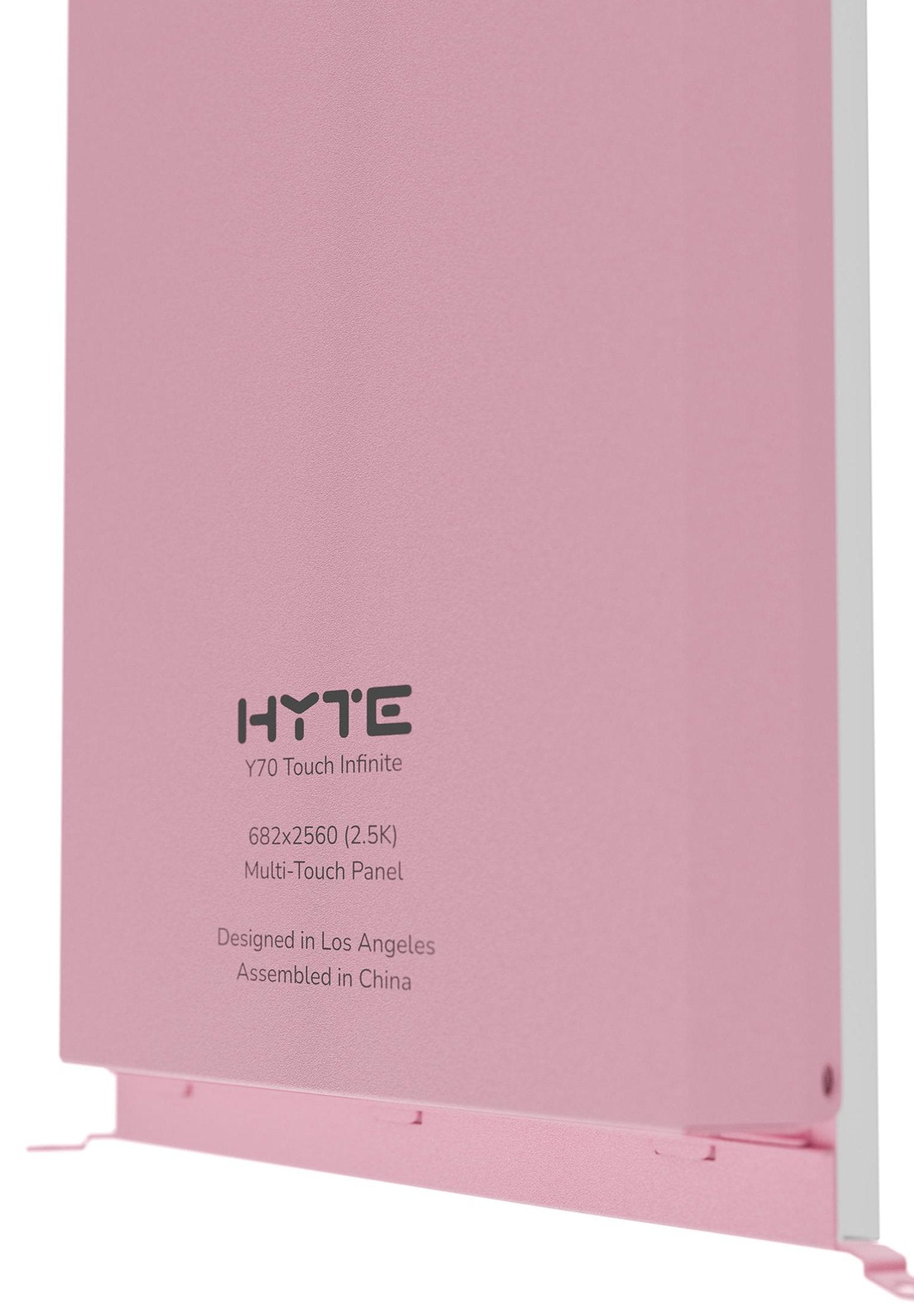 Hyte Y70 Actualización De Pantalla Táctil Leche De Fresa 36,8 Cm (14,5 Pulgadas), Rosa, Pantalla Táctil De 14,5 Pulgadas Acc-Hyte-Lk-Y7tti-Sm 