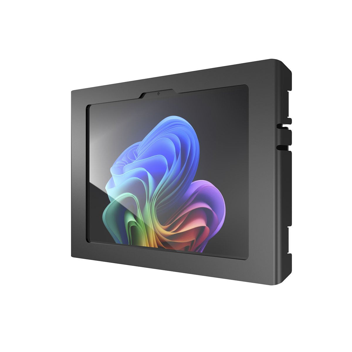 Compulocks Carcasa Cámara Y Sensores Frontales/Reversales Expuestos Inclinación Para Pc Tablet Secure Bloqueable Marco De Metal Negro Tamaño De Pantalla: 12" Se Puede Instalar En La Pared
