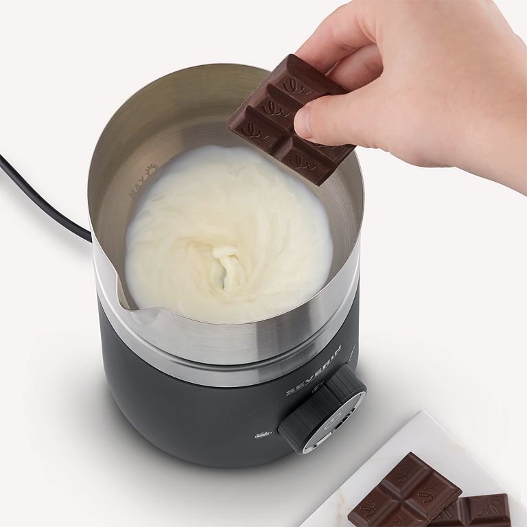 Severin Sm 3585 Espumador Para Leche Espumador De Leche Automático Negro, Plata
