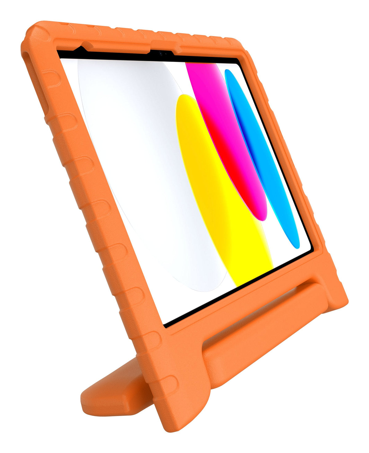 Deqster Kids Case Funda Para Tablet & Cristal Protector F. Ipad 10. 11.Gen Kindersicher & Robust, Integrierte Stylus-Soporte, 9h Display Protección Vidrio, Naranja