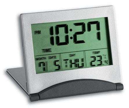 Tfa-Dostmann 98.1054 Despertador Gris, Plata