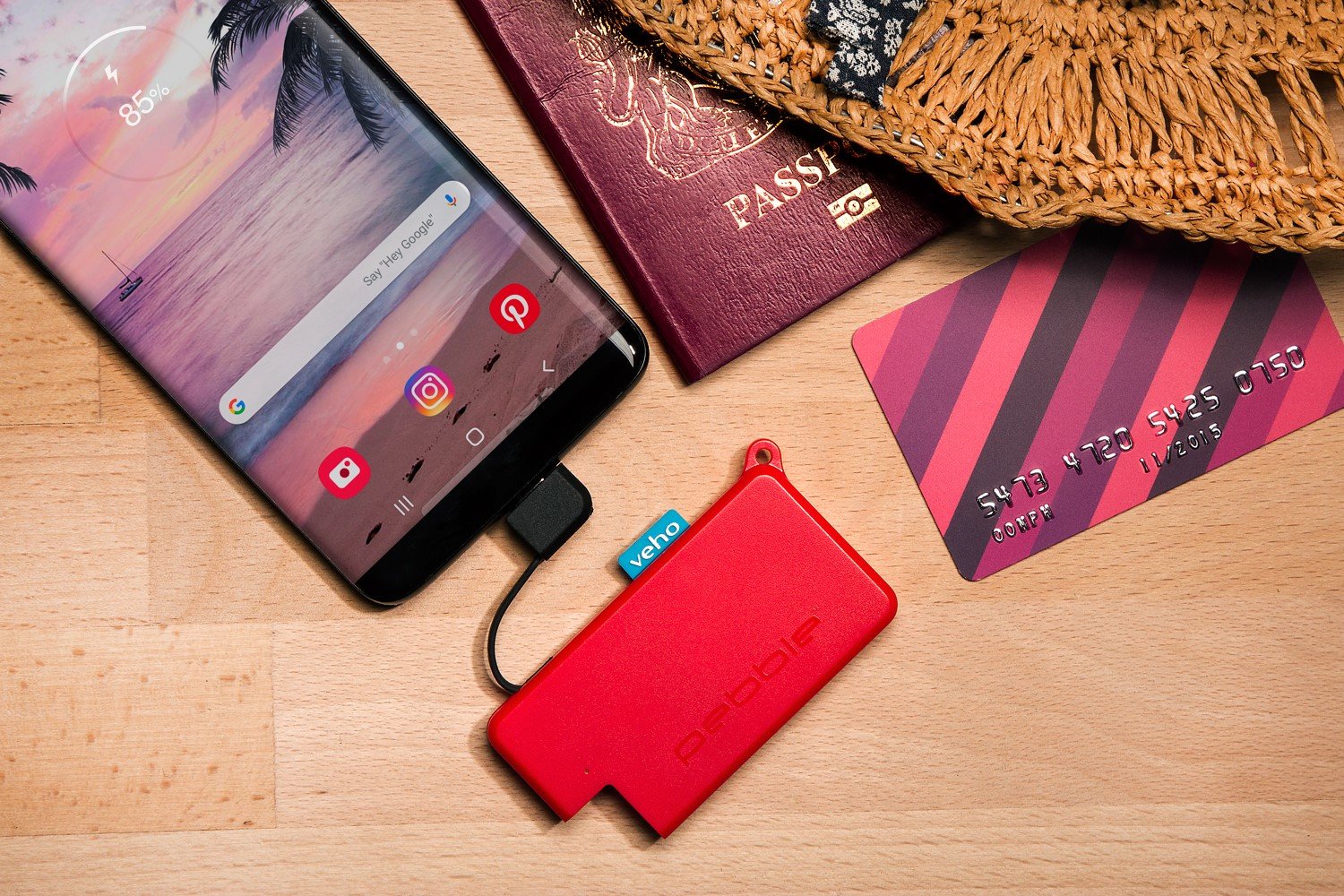 EAN 0811805030945 - Veho Pokket Polímero de litio 1000 mAh Rojo imagen 8