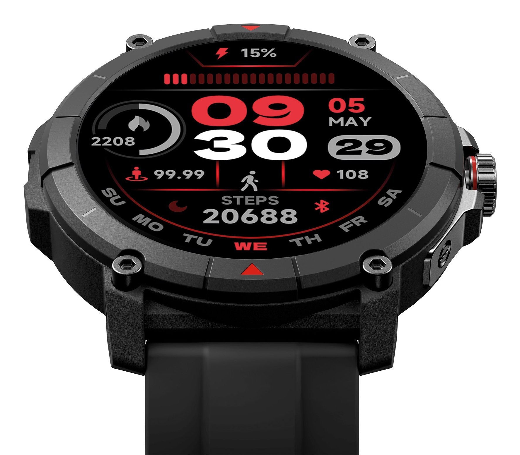 Smartwatch Ksix Compass Negro 1.38"