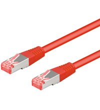 Latiguillo Cat 6, S/Ftp, 25.00 M, Rojo, Lszh Goobay