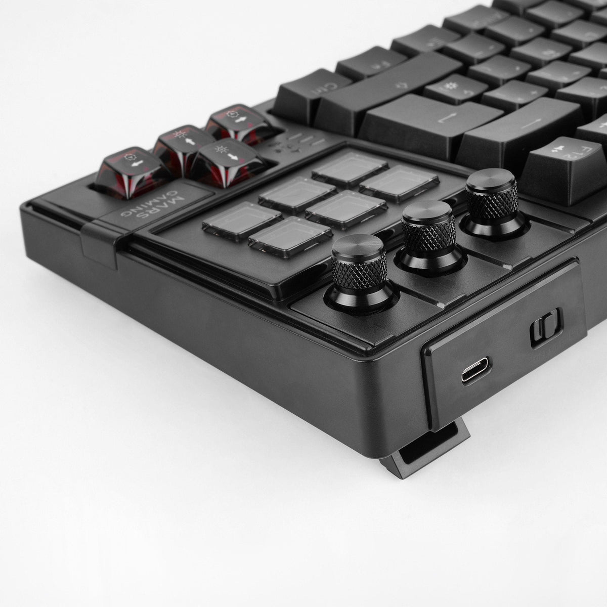 Teclado Gaming Mecánico Mars Gaming Mk-Master Switch Rojo Negro Incluye Smartdeck