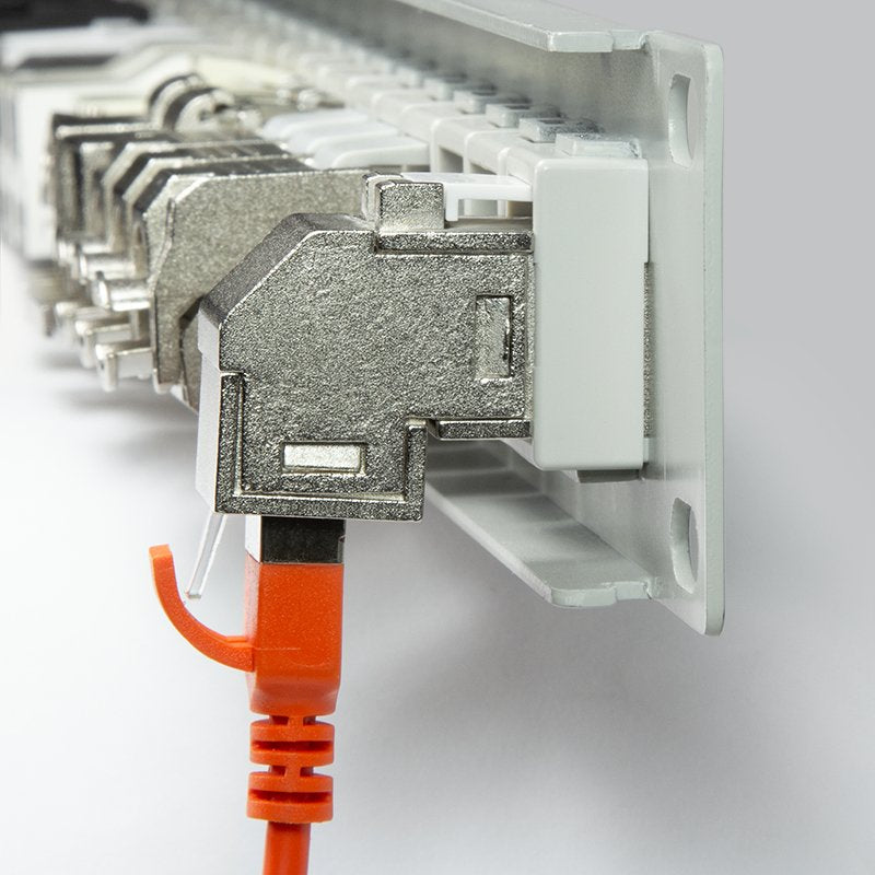 Acoplamiento Keystone Logilink 2x Rj45 Stp, Cat.6a, Acodado 90 °
