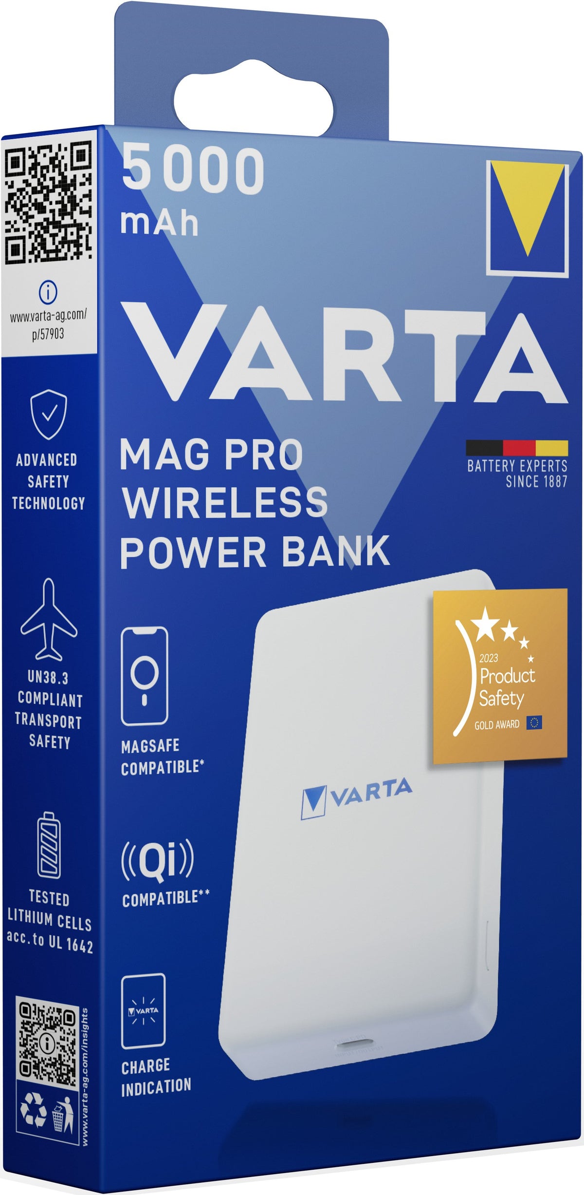 EAN 4008496082803 - Varta Mag Pro Wireless 5000 Polímero de litio 5000 mAh Blanco imagen 9