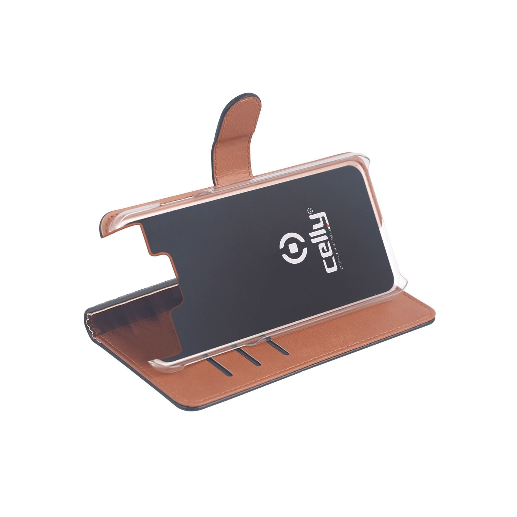 Case Celly Samsung A80 Wallet Case Black Wally856