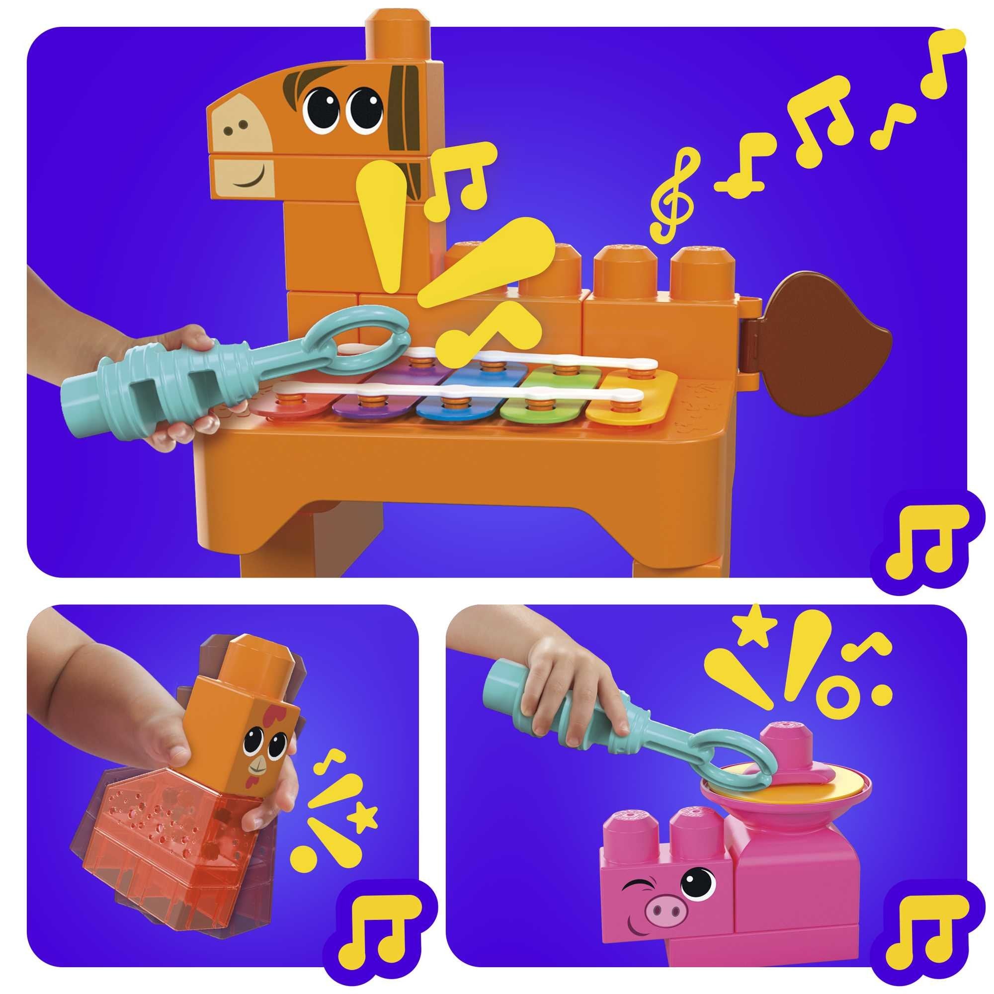Mattel Mega Bloks Musical Fun Farm Animals