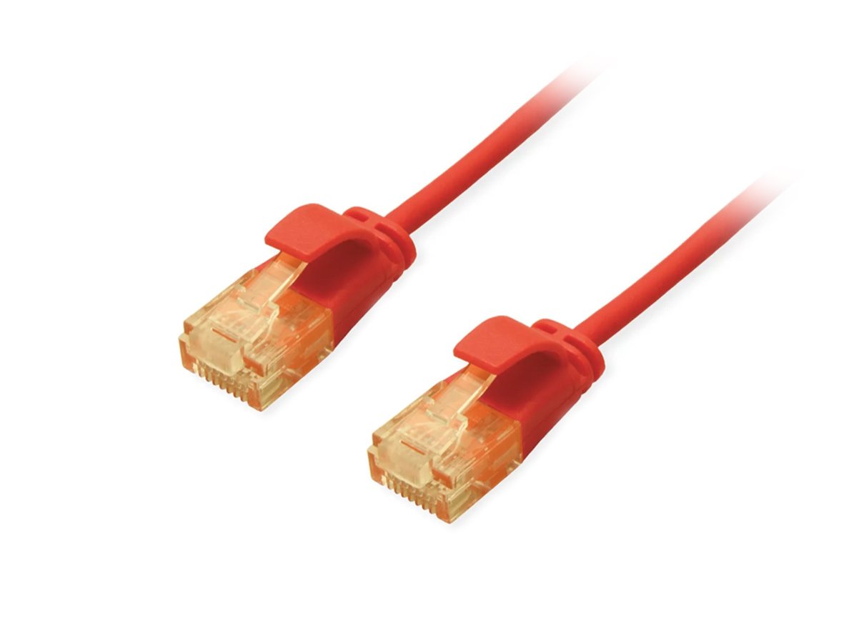 Equip Cable De Red Cat6a Slim U Utp 2xrj45 0.25m Rojolszh