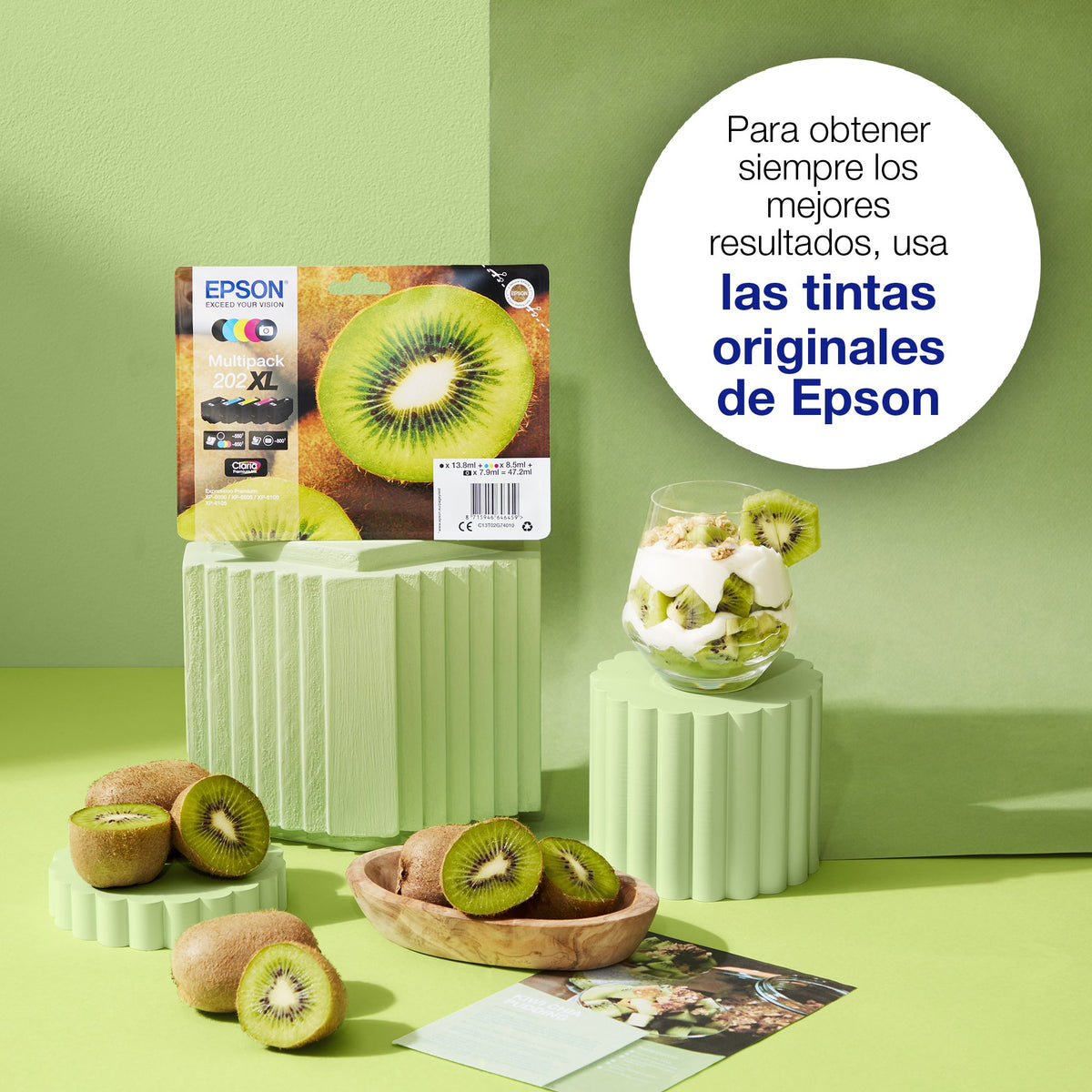 EAN 8715946646220 - Epson Kiwi 202 cartucho de tinta 1 pieza(s) Original Rendimiento estándar Cian imagen 3