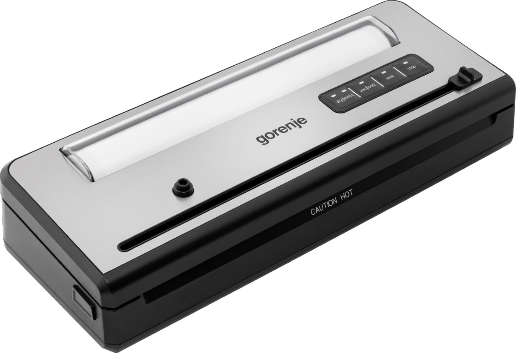 Gorenje Vs110be Vacuum Sealer, Power 110 W, Including 10 Bags, Black Stainless Steel