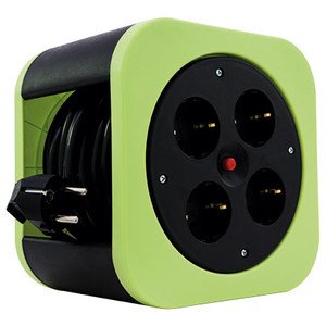 Rev Base Múltiple 10 M 4 Salidas Ac Interior Negro, Verde