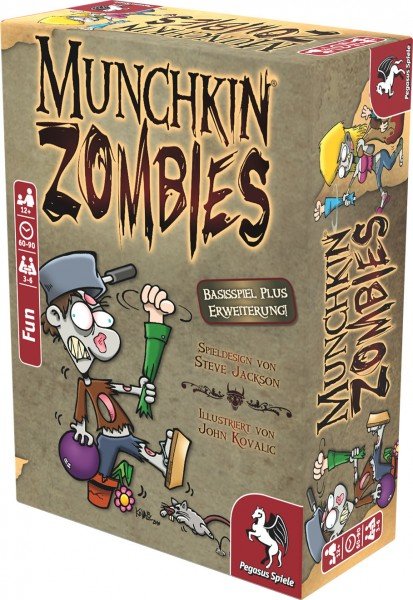 Pegasus Munchkin Zombies 1+2, Juego Base De Cartas Que Incluye 1 Expansión 17138g