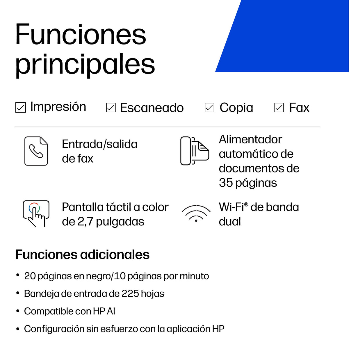 EAN 0197029469335 - HP OfficeJet Pro 8135e All-in-One Prntr Inyección de tinta térmica A4 4800 x 1200 DPI 20 ppm Wifi imagen 11