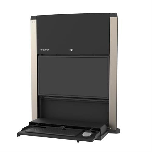 Carefit 24-Inch Sit-Stand Enclosure, Matte Negro