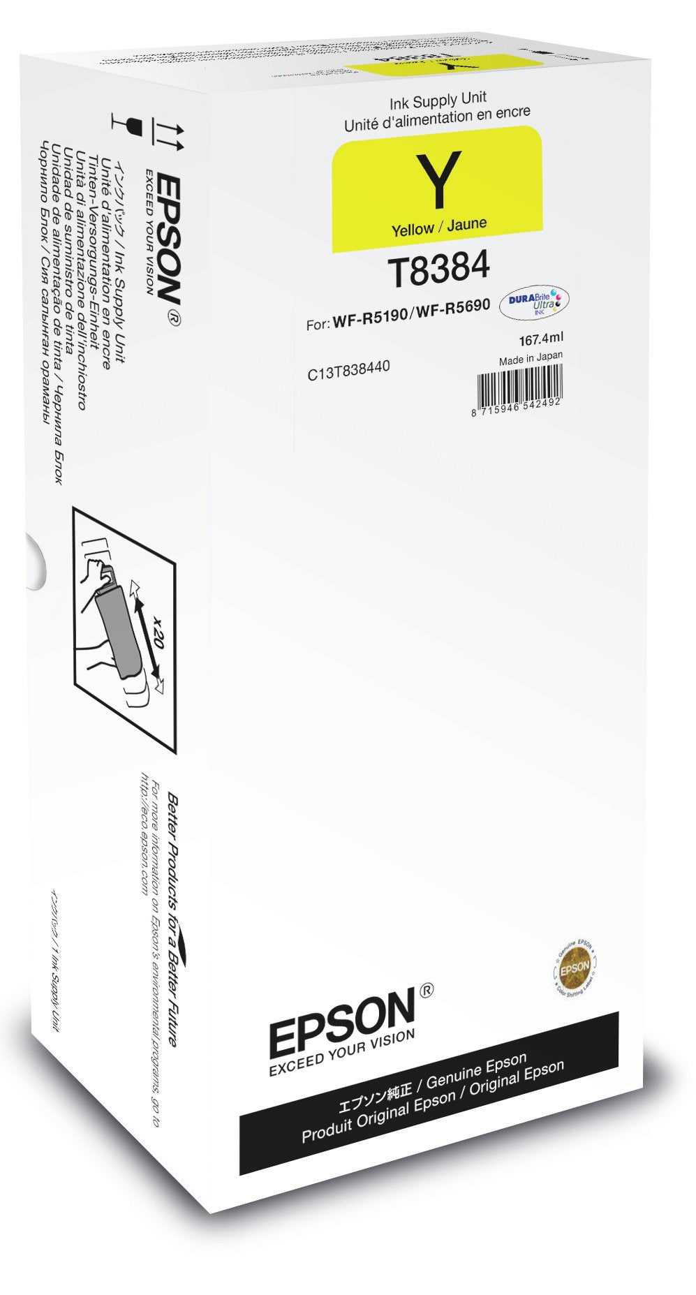 EAN 8715946542492 - Epson T8384 cartucho de tinta 1 pieza(s) Original imagen 1