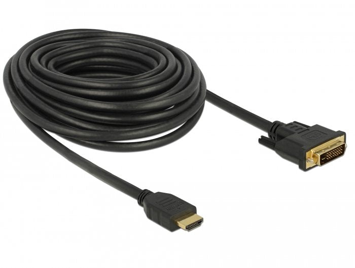 Delock Cable Hdmi A Dvi 24+1 Bidireccional 10 M