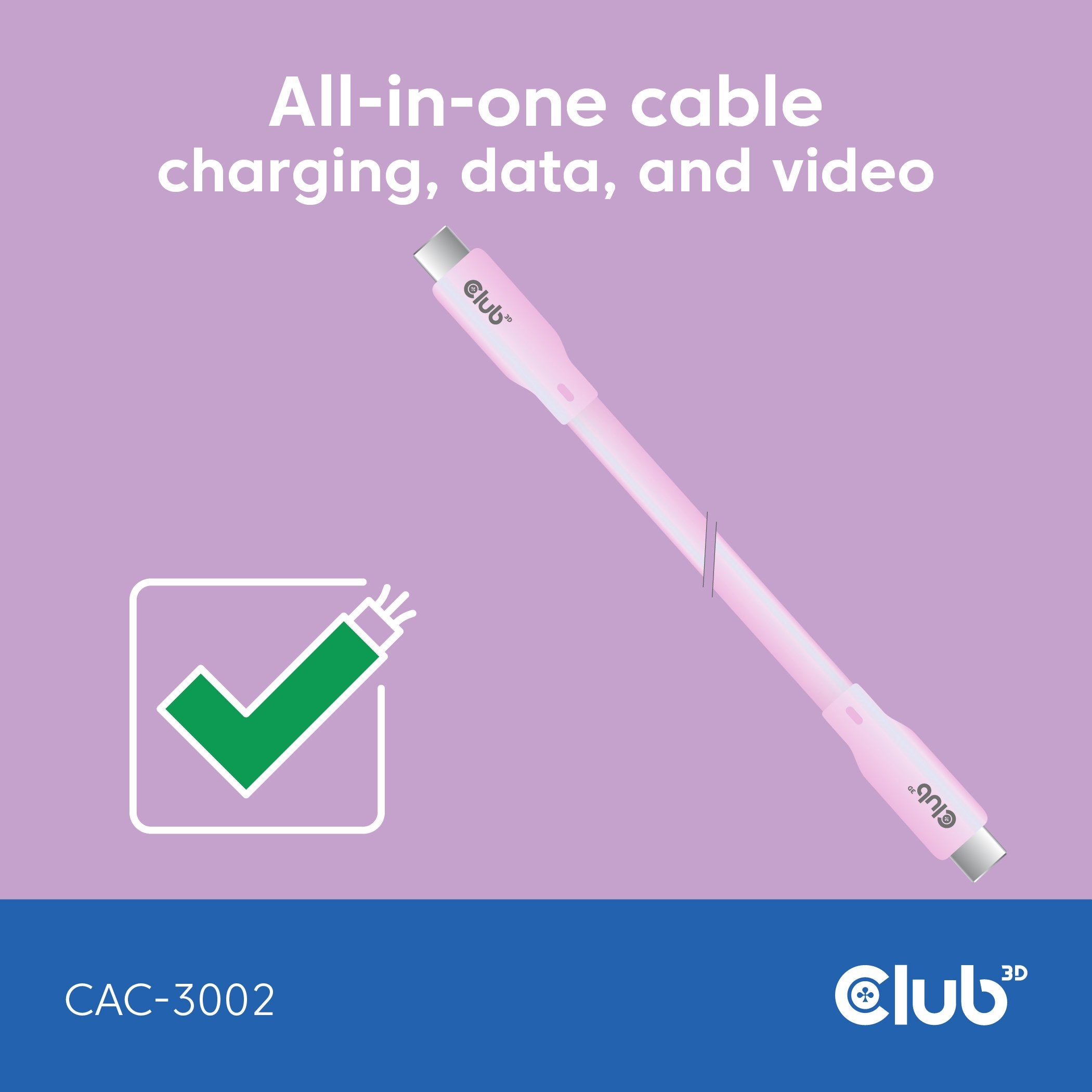 EAN 8719214472931 - CLUB3D CAC-3002 cable USB USB4 Gen 3x2 2 m USB C imagen 3