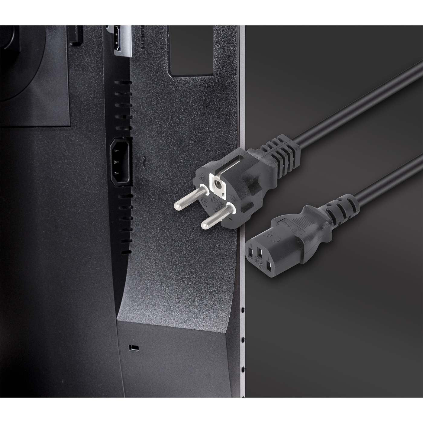 Manhattan Cable De Alimentacion C13 A Schutzkontakt 5m Negro