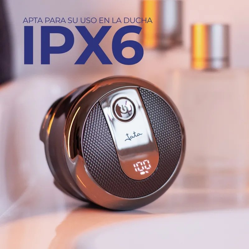 Afeitadora Jata Recargable Para Cabeza, Hasta 120 Minutos, 5 Cabezales Flotantes, Color Plata, Jbma1444