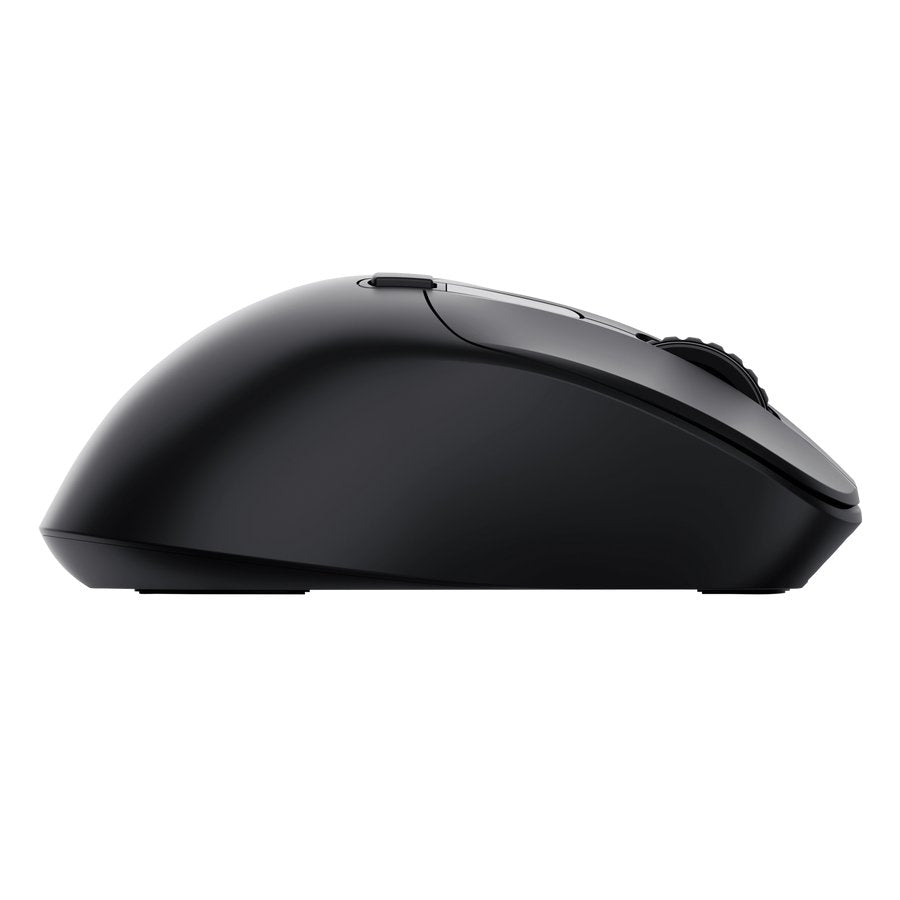 Mouse Trust Wireless Zevo Bt/2.4ghz 6 Botones 1200-3200dpi Recargable Color Negro.
