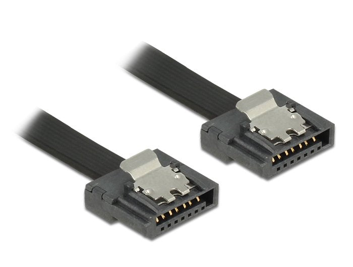 EAN 4043619838394 - DeLOCK 0.2m 2xSATAIII cable de SATA 0,2 m Negro imagen 1