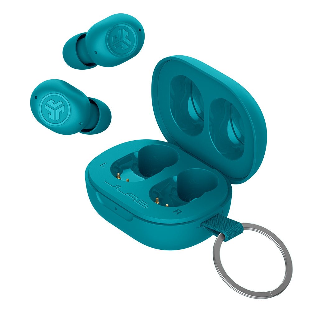 Mini Auriculares Jlab Jbuds  Inalámbrico Bluetooth Color Aguamarina