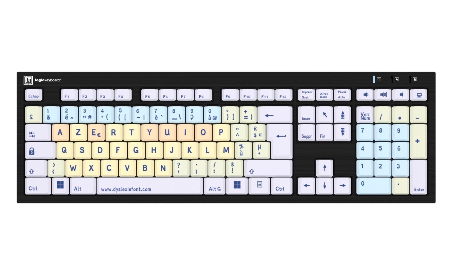 Logickeyboard Dyslexie Keyboard Nero Fr (Pc)