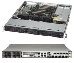 Supermicro Chassis Black 1u Sc113mfac2 Chassis W/ Redundant Psu Platinum 800w
