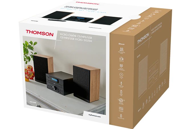 EAN 3499550389036 - Thomson MIC122BT Microcadena de música para uso doméstico 10 W Negro, Plata imagen 6